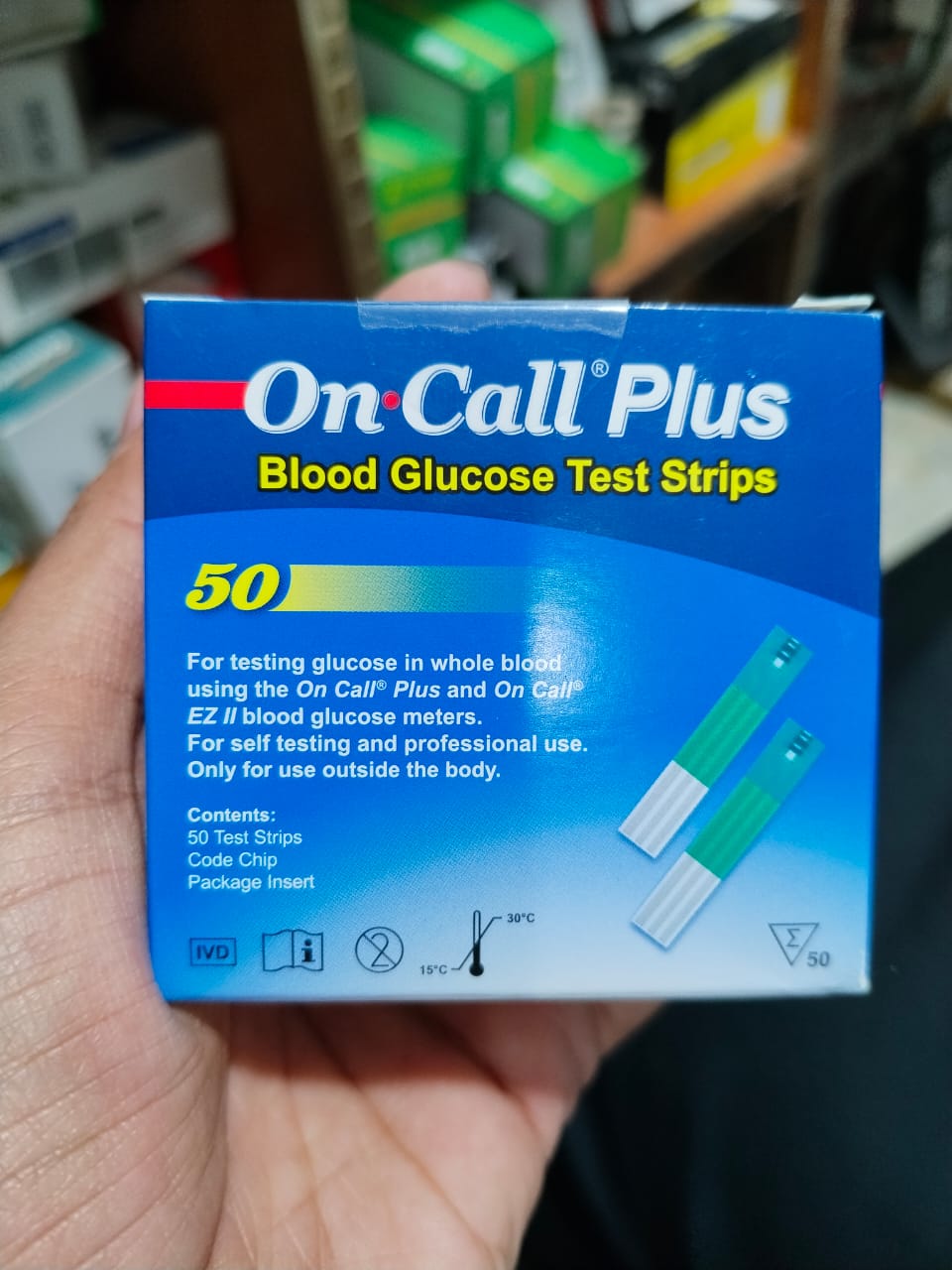 on call plus test strips